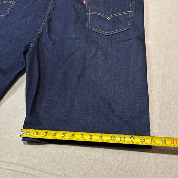 NWT Mens Levi's Sz 52 Big and Tall 569 Loose Straight Fit Dark Wash Denim Shorts - Picture 5 of 7